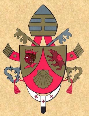 Stemma di Papa Benedetto XVI con il Moro, l'Orso e la Conchiglia