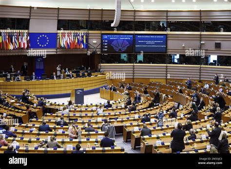 Rappresentazione artistica del Parlamento Europeo in sessione