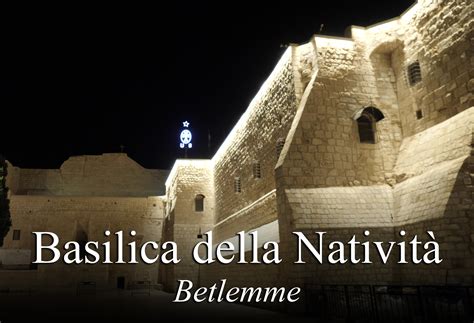 Foto panoramica di Betlemme con la Basilica della Natività