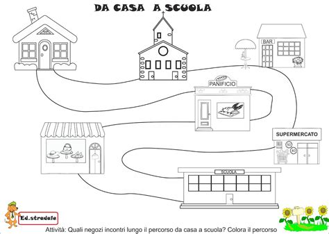Schema grafico che illustra il percorso dalla casa funeraria di via Candoni alla chiesa