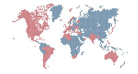 Mappa che illustra la presenza globale dei missionari in 32 paesi