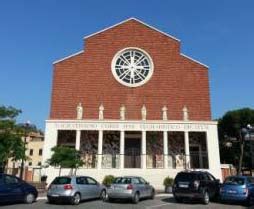 Foto storica della costruzione della chiesa del Sacro Cuore Eucaristico a Terni