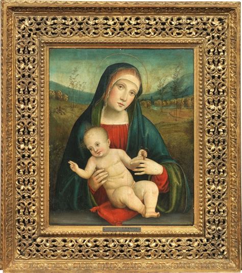 Madonna con Bambino e cardellino in mano
