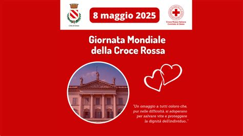 Municipio di Riesi illuminato di rosso per la Giornata Mondiale della Croce Rossa, con volontari e autorità