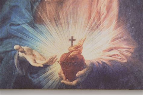 Immagine del Sacro Cuore di Gesù in una casa cattolica cinese