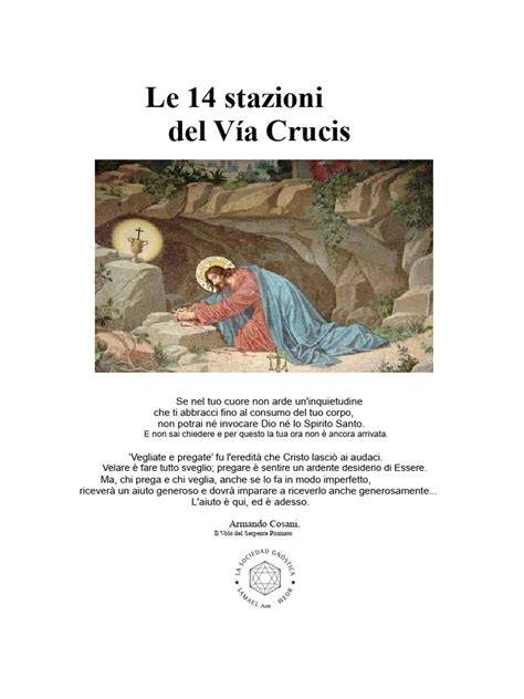 Dettaglio o inquadratura d'insieme di una delle stazioni della Via Crucis di Bellini