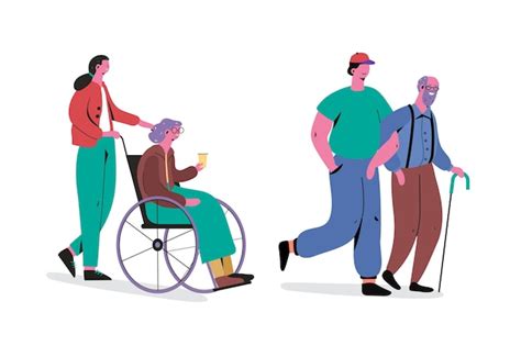 illustrazione di persone che praticano la carità o si aiutano a vicenda