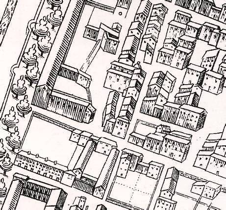 Veduta assonometrica della città di Lucca, attribuita a George Hoefnagel, 1588