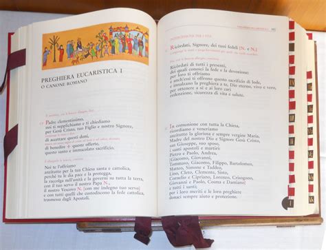 Rappresentazione del Messale Romano di Paolo VI e la celebrazione eucaristica
