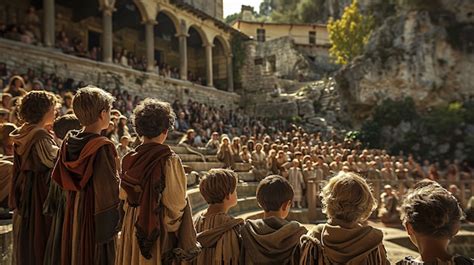 Illustrazione di vita quotidiana nell'antica Israele che ispira la fede