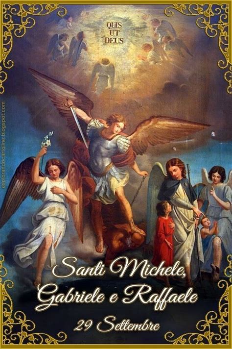 Rappresentazione iconografica degli Arcangeli Michele, Gabriele e Raffaele in un contesto liturgico