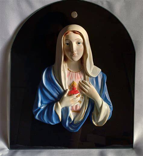 Foto del quadretto della Madonna delle Lacrime a Siracusa