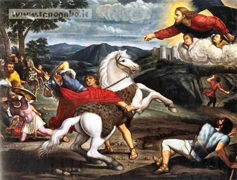 illustrazione della conversione di San Paolo sulla via di Damasco
