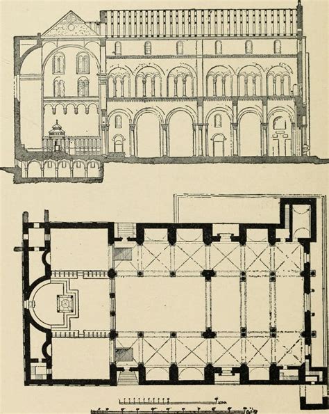 Pianta dettagliata della Basilica di San Mauro Abate