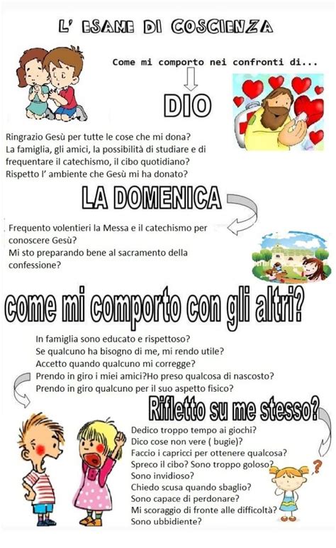 Illustrazione di pecore con espressioni diverse, adatte a un esame di coscienza per bambini