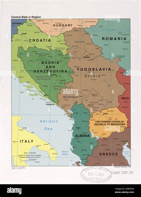 Mappa delle missioni di Padre Vincenzo Basile nei Balcani (Albania, Croazia, Erzegovina)