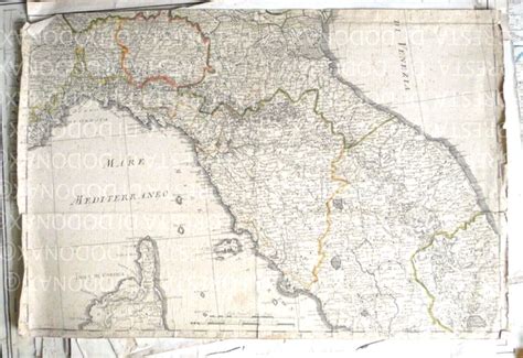 Antica mappa della Romagna Toscana o illustrazione del Monastero di Marradi nel 1575