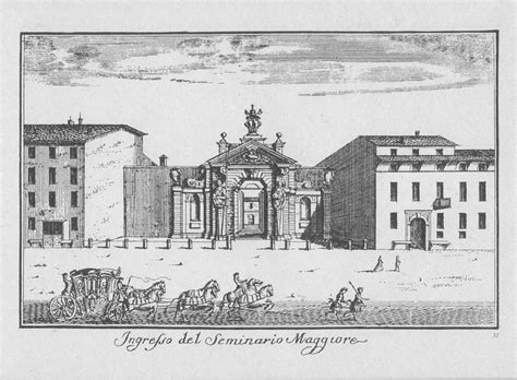 Foto: Ingresso del Seminario Maggiore di Milano, incisione, 1745