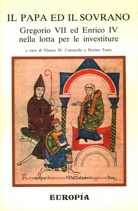 miniatura medievale raffigurante Gregorio VII ed Enrico IV