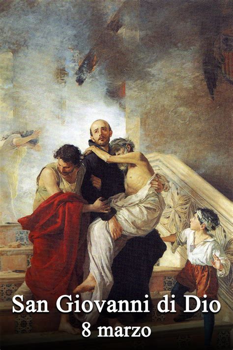 Ritratto di San Giovanni di Dio che assiste i malati