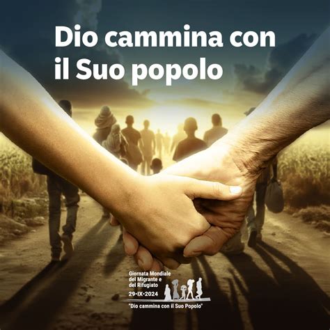 rappresentazione stilizzata del popolo di Dio che cammina insieme, con simboli della sinodalità