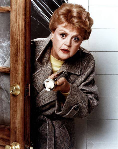Foto dell'attrice Angela Lansbury nei panni di Jessica Fletcher