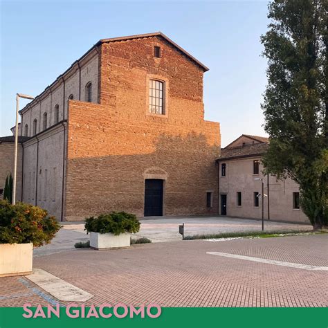 Veduta esterna storica della Chiesa di San Giacomo Apostolo dei Domenicani a Forlì
