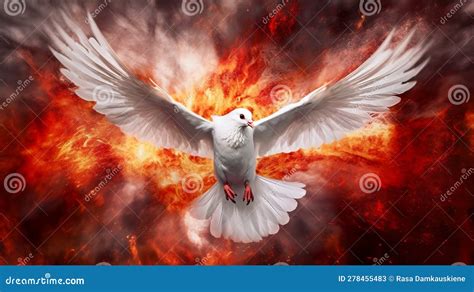illustrazione dello Spirito Santo come fuoco o colomba
