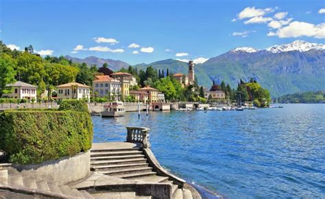 Paesaggio del Lago di Como con borghi pittoreschi