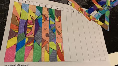 Bambini che creano un agamograph a tema 