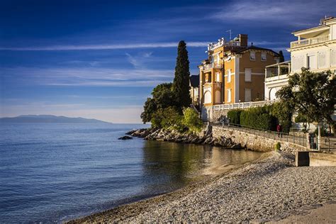 Mappa del lungomare di Opatija con la posizione dell'Hotel Mistral