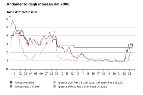 grafico che mostra l'andamento degli interessi e delle rate di pagamento