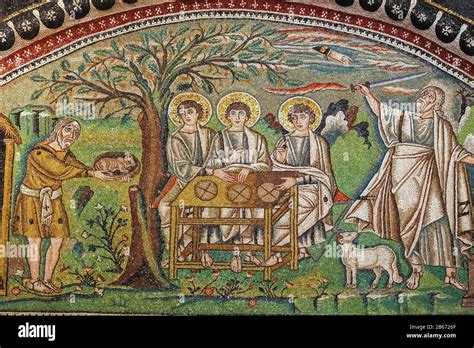 Abramo che accoglie i tre angeli, illustrazione biblica
