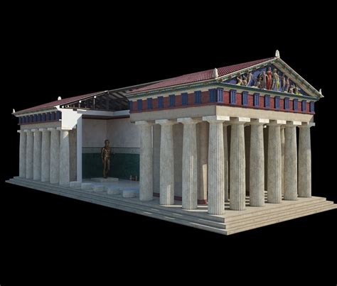 Ricostruzione grafica del tempio pagano dedicato a Ercole a Sant'Omero