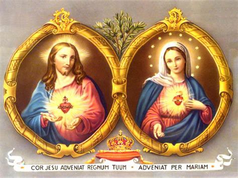 immaginario del Sacro Cuore di Gesù e di Maria