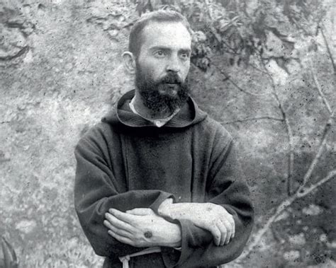 Thematic photo of Padre Pio, possibly a portrait or an image showing his hands with stigmata