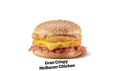Composizione fotografica dei nuovi prodotti McDonald's: Spicy Gran Crispy McBacon, McFlurry Dubai Chocolate Style, Crocchette