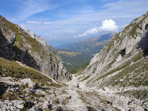 Foto panoramica del Passo delle Erbe con il Sass de Putia