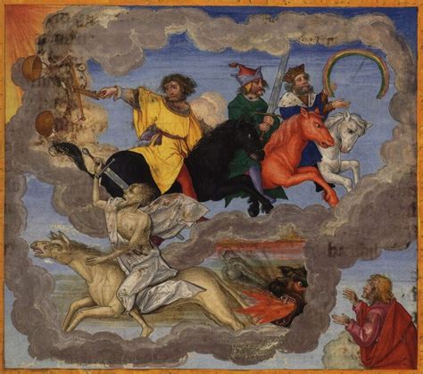 Illustrazione del libro dell'Apocalisse (Quattro Cavalieri)