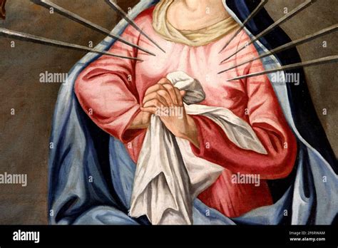 Illustrazione dei sette dolori della Vergine Maria